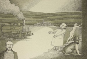 Ilustracja do twórczości B. Schulza - sanatorium pod klepsydrą