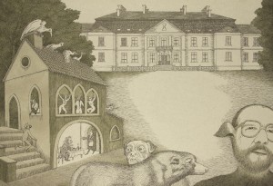Ilustracja do twórczości B. Schulza - sanatorium pod klepsydrą